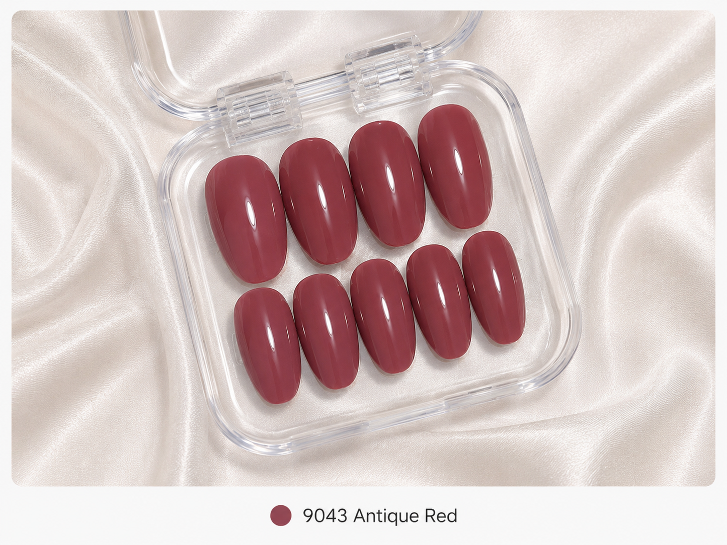 Press On Nails - "Antique Red"