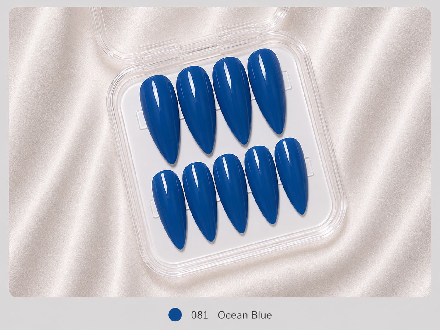 Press On Nails - "Ocean Blue"