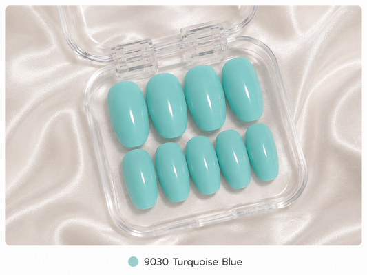 Press On Nails - "Turquoise Blue"