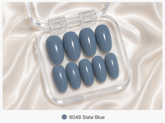 Press On Nails - "Slate Blue"