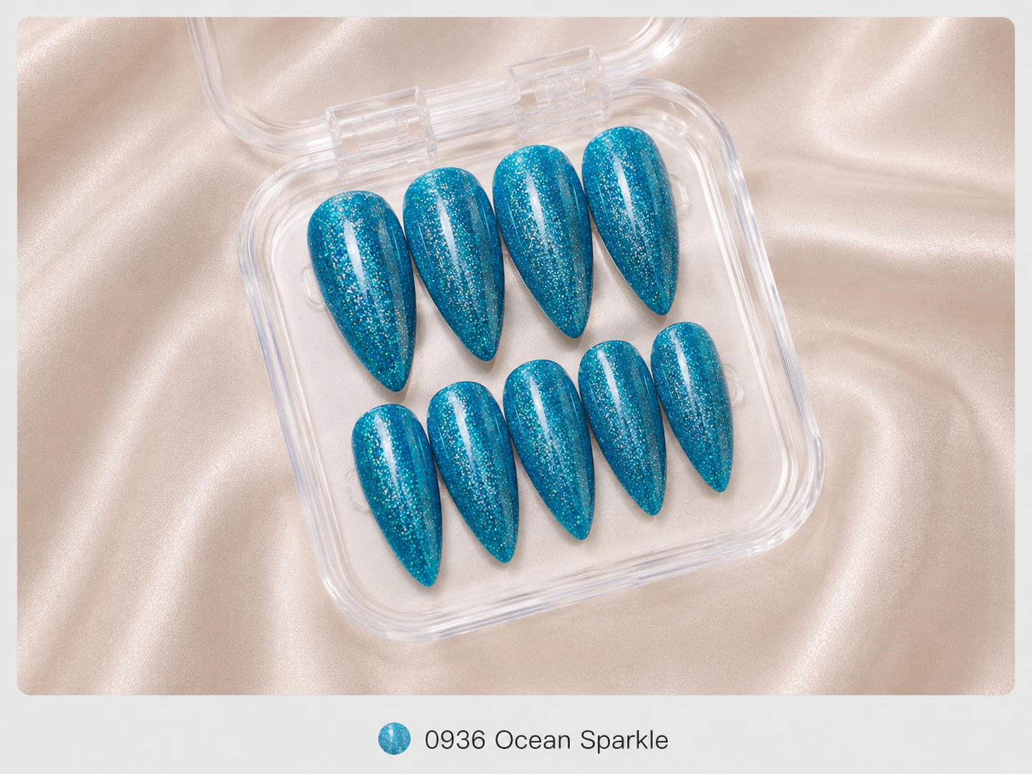 Press On Nails - "Ocean Sparkle"