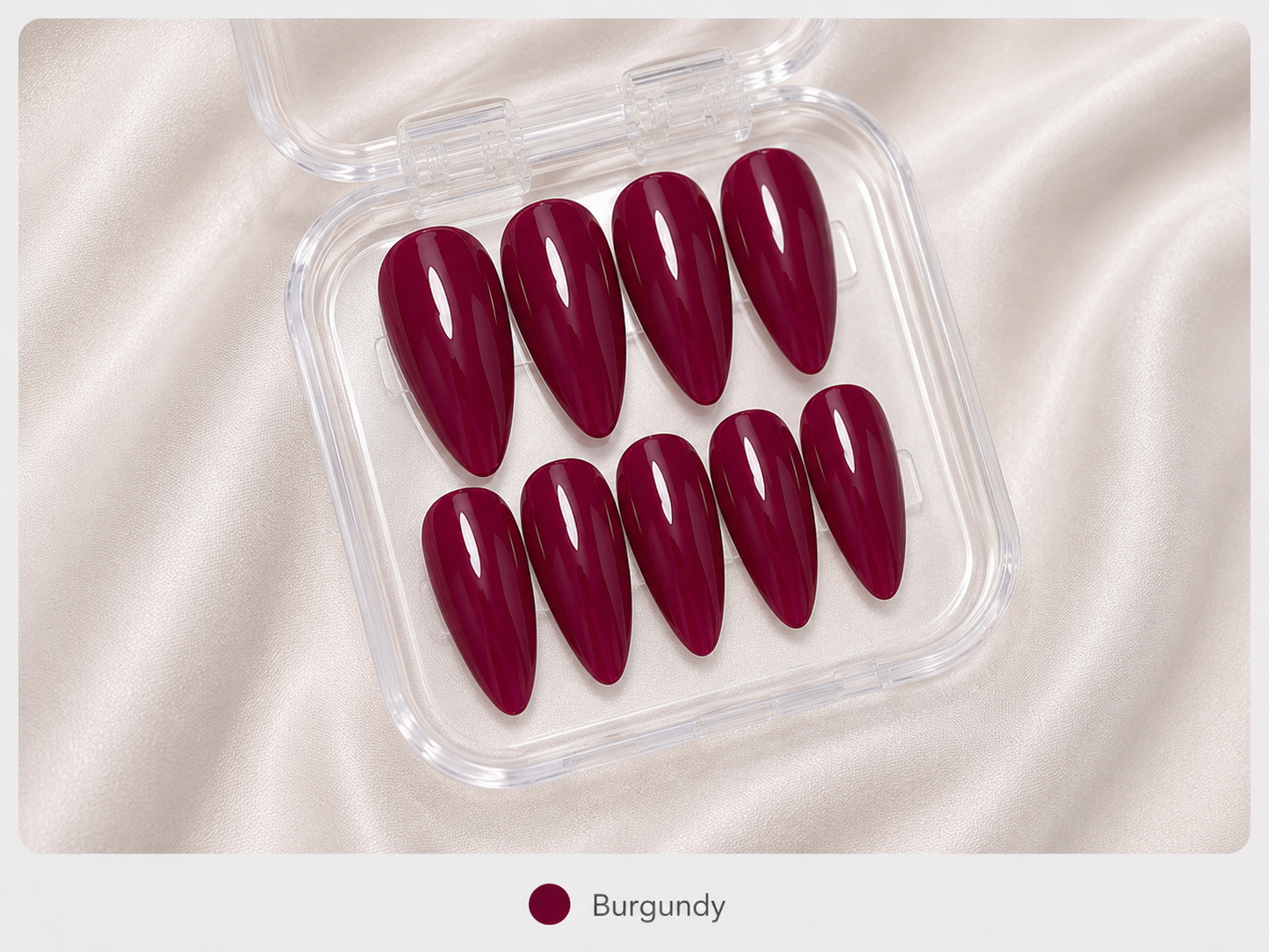 Press On Nails - "Burgundy"
