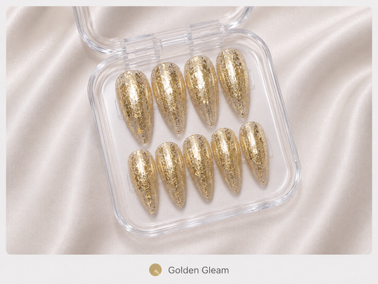 Press On Nails - "Golden Gleam"
