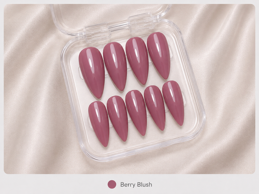Press On Nails - "Berry Blush"