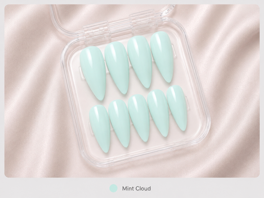 Press On Nails - "Mint Cloud"