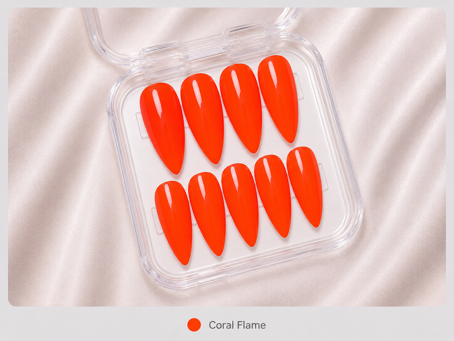 Press On Nails - "Corail Flame"