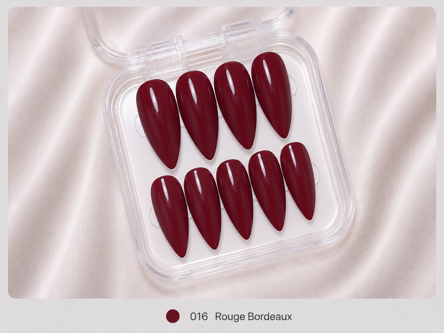 Press On Nails - "Rouge Bordeaux"