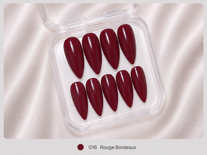 Press On Nails - "Rouge Bordeaux"