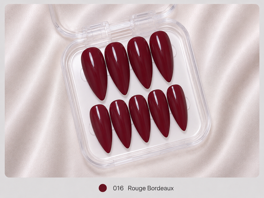 Press On Nails - "Rouge Bordeaux"