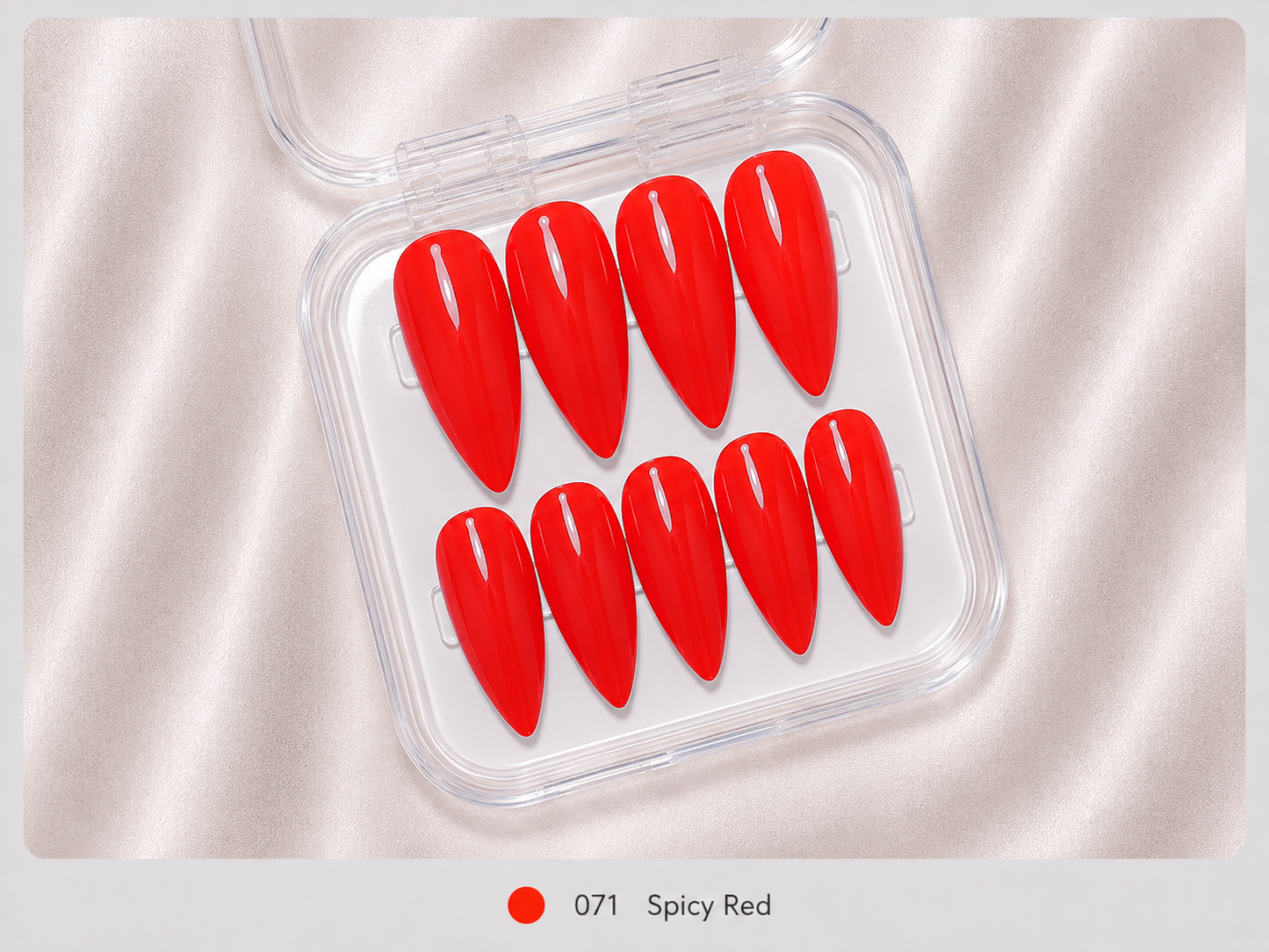 Press On Nails - "Spicy Red"
