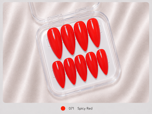 Press On Nails - "Spicy Red"