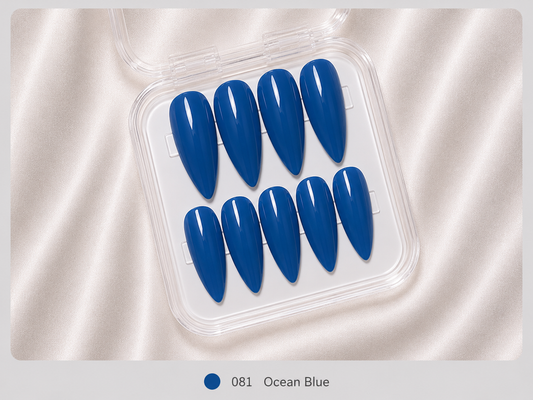 Press On Nails - "Ocean Blue"