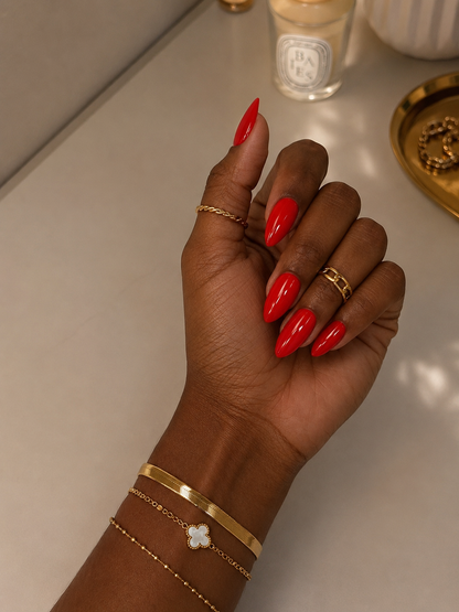 Press On Nails - "Spicy Red"